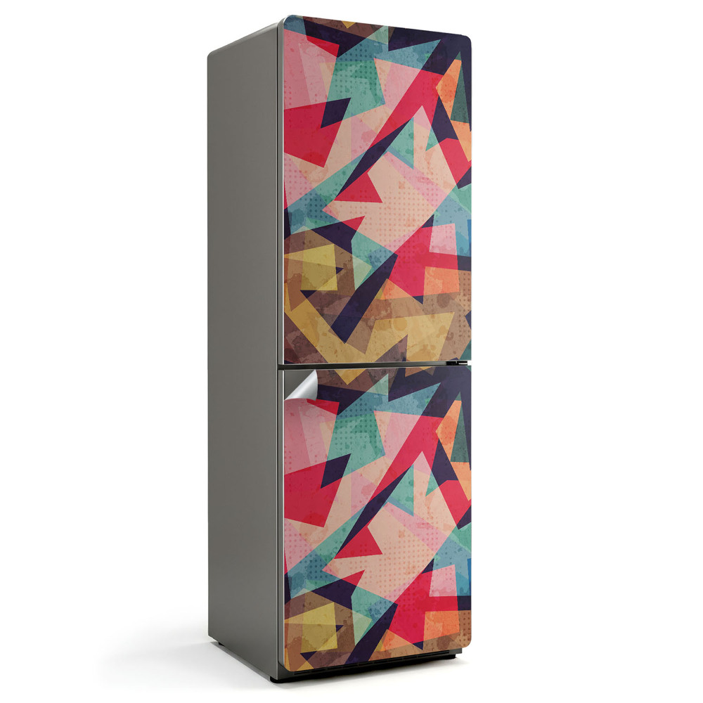 Hűtő matrica Absztrakt formák és vonalak