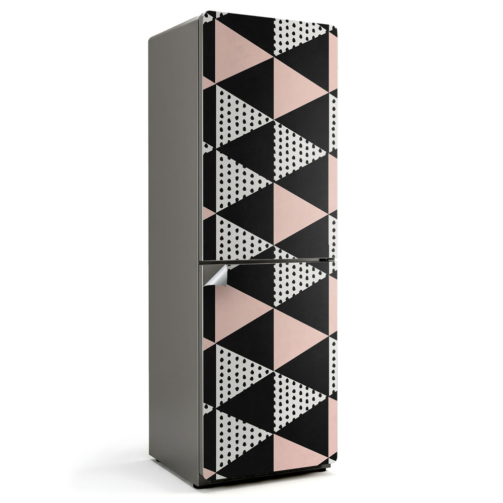 Hűtőszekrényre matrica Geometrikus háromszög minta