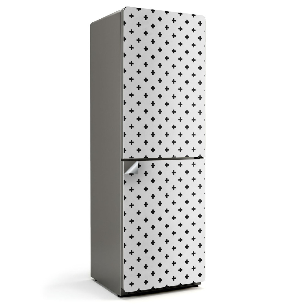 Dekor matrica hűtőre Geometrikus minta keresztekkel