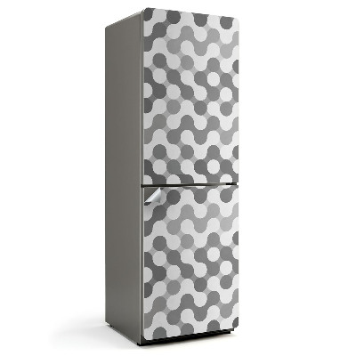 Hűtő matrica Geometrikus hullámos körök