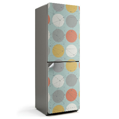 Hűtő dekor matrica Absztrakt kör minta