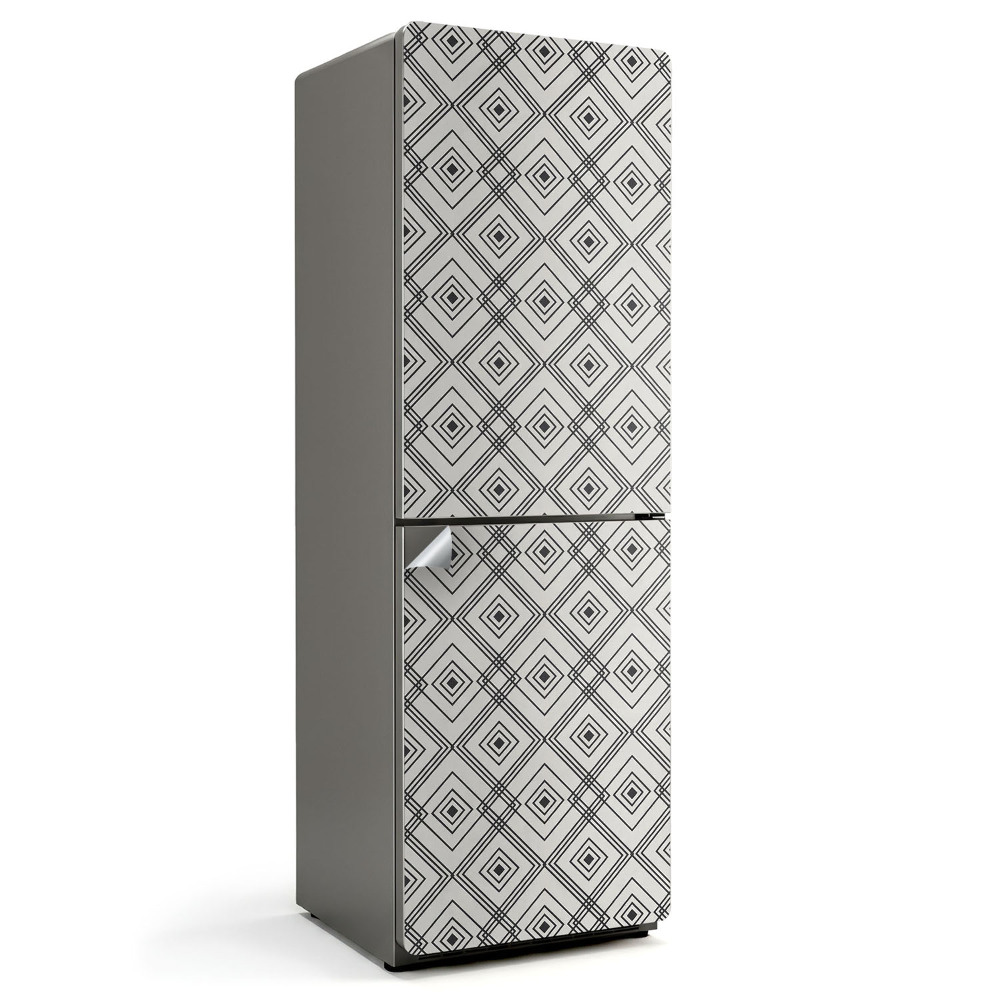 Hűtőszekrényre matrica Geometrikus rombusz minta