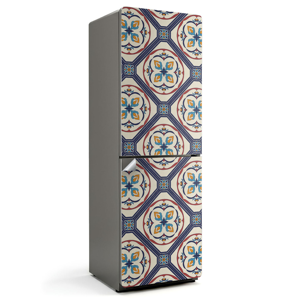 Hűtő matrica Geometrikus motívumokkal díszített minta