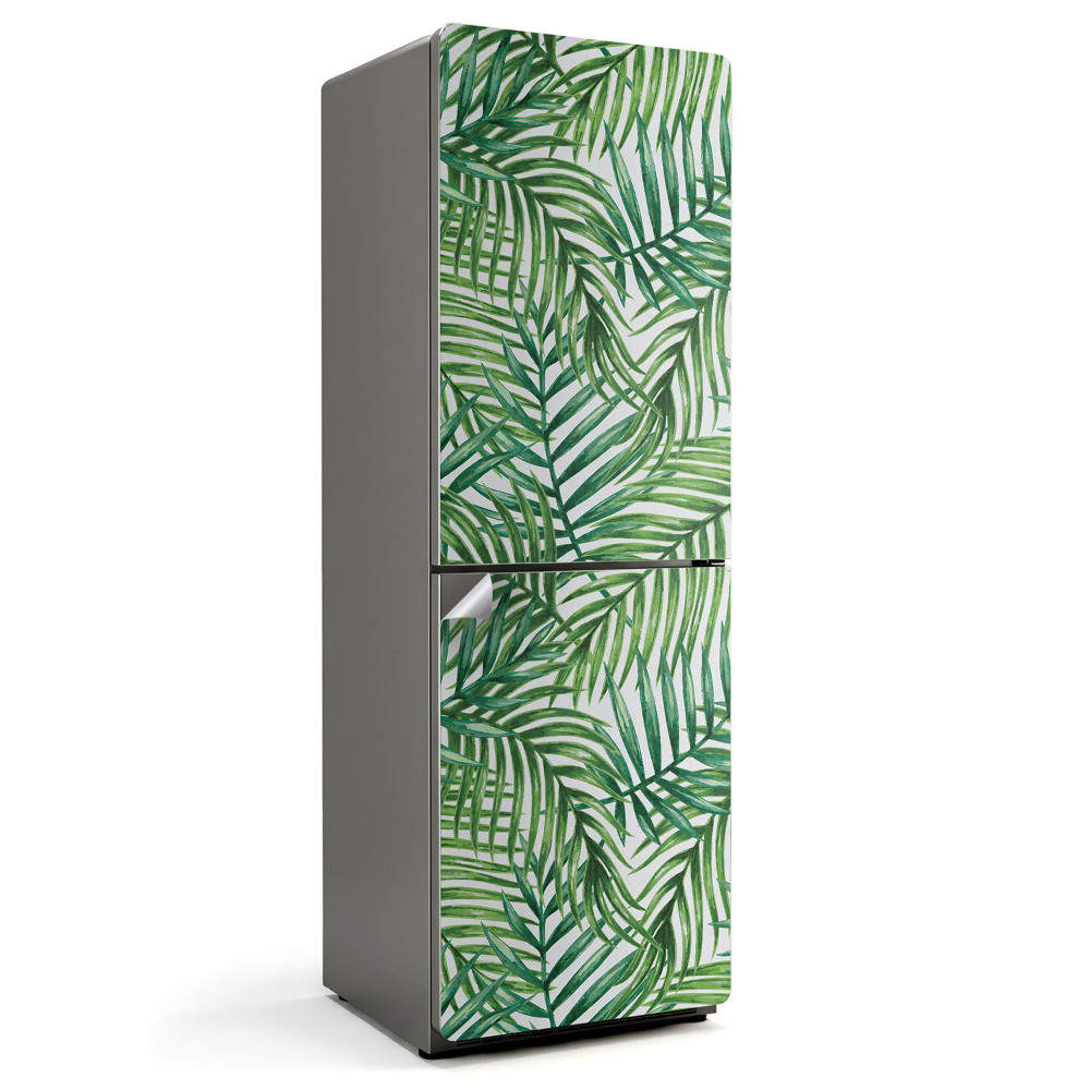 Hűtő matrica Trópusi mintázatú levelek