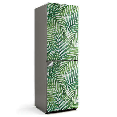 Hűtő matrica Trópusi mintázatú levelek