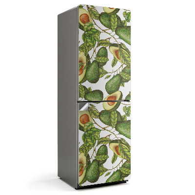 Hűtő dekor matrica Avokádó és levélminta