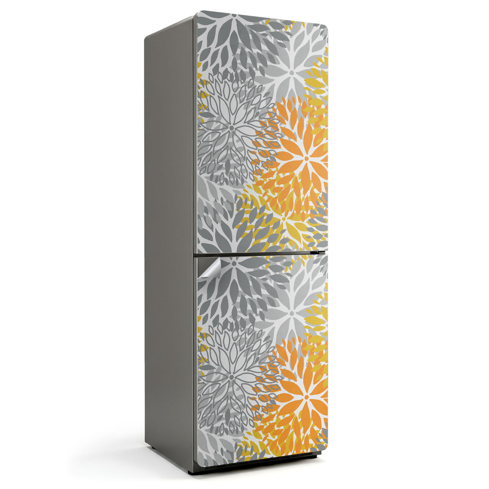 Dekor matrica hűtőre Geometrikus növényi minták