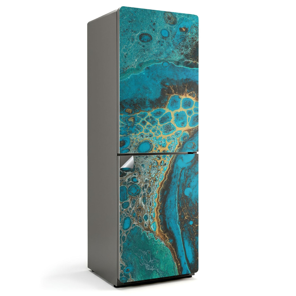 Hűtőszekrényre matrica Absztrakt folyadékminta