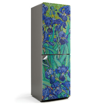 Dekor matrica hűtőre Virágmintás íriszek