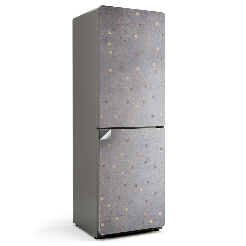 Hűtőszekrényre matrica Szétszórt kis körök