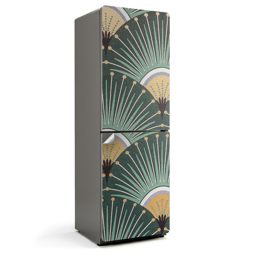 Dekor matrica hűtőre Legyező és vonalminta