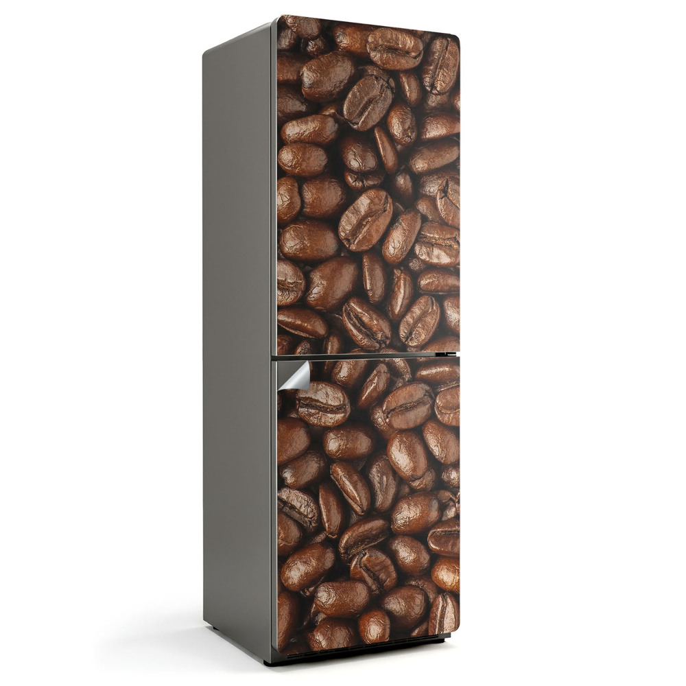 Hűtőszekrényre matrica Kávébab közeli képe