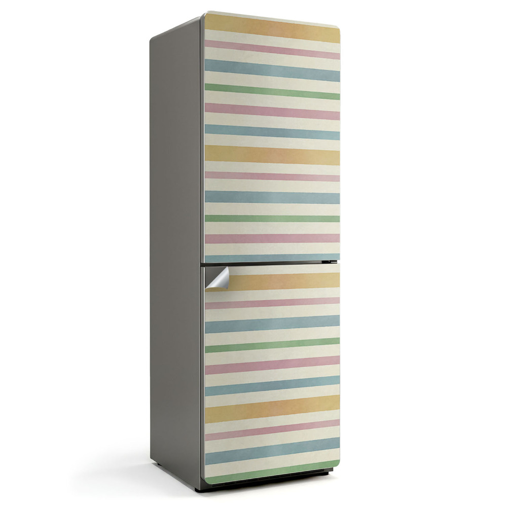 Hűtő matrica Vízszintes csíkos minta