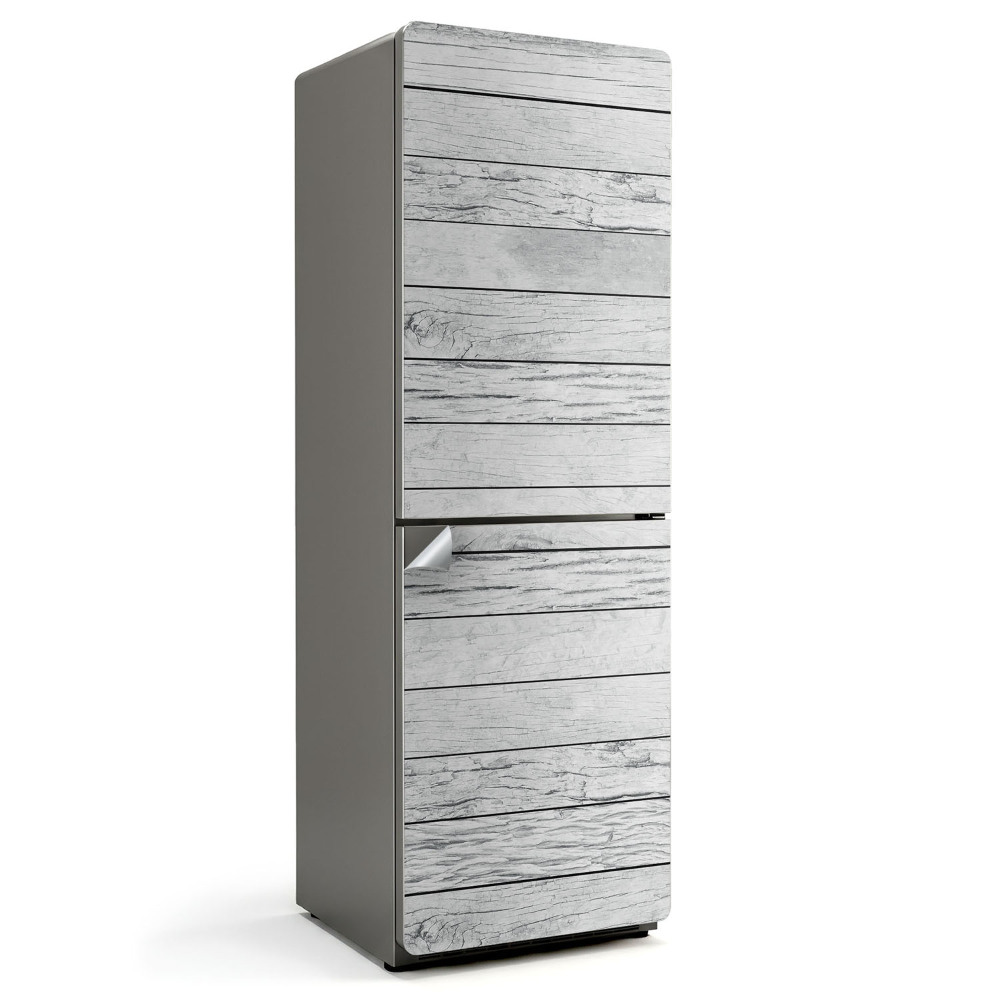 Hűtő matrica Világos fa táblák