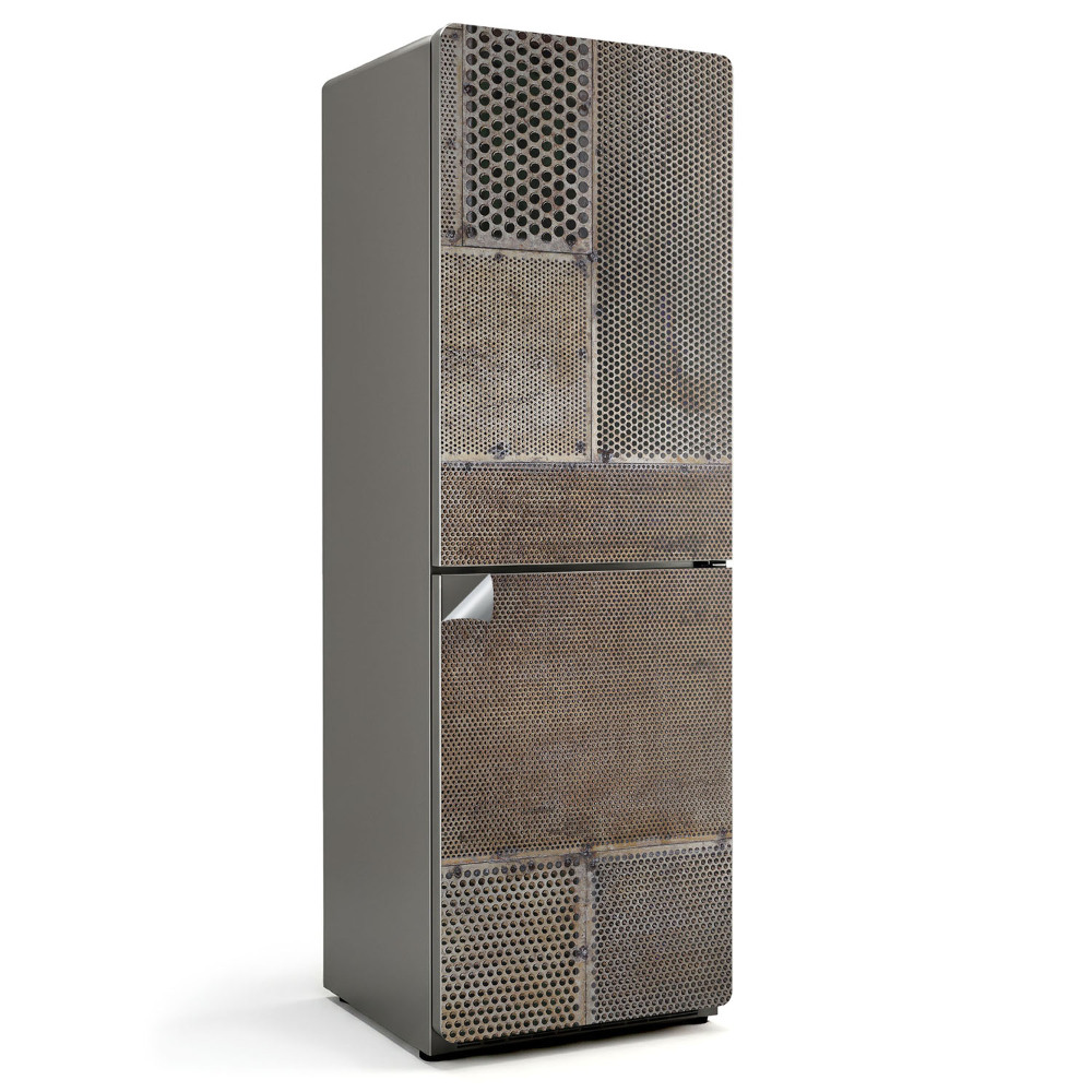 Hűtőszekrényre matrica Perforált lemezminta