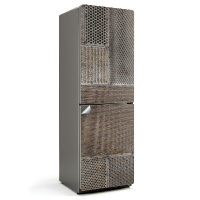 Hűtőszekrényre matrica Perforált lemezminta