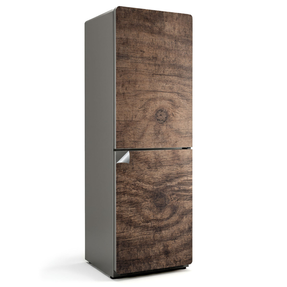 Hűtőszekrényre matrica Fa textúra erezettel