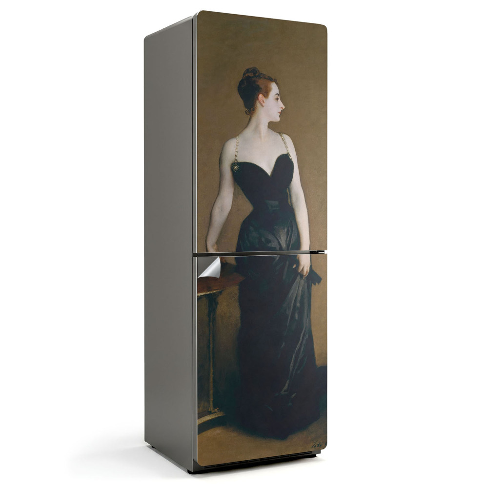 Dekor matrica hűtőre Elegáns alak ruhában