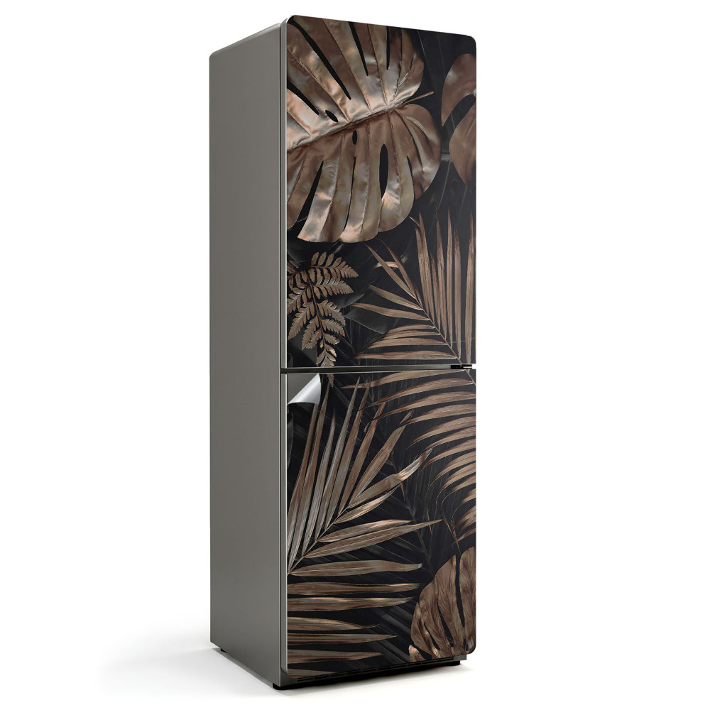 Dekor matrica hűtőre Elegáns mintázatú levelek