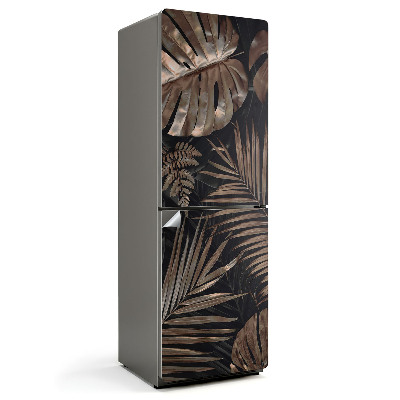 Dekor matrica hűtőre Elegáns mintázatú levelek