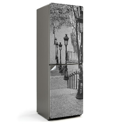 Hűtő dekor matrica Bájos lámpások a városban