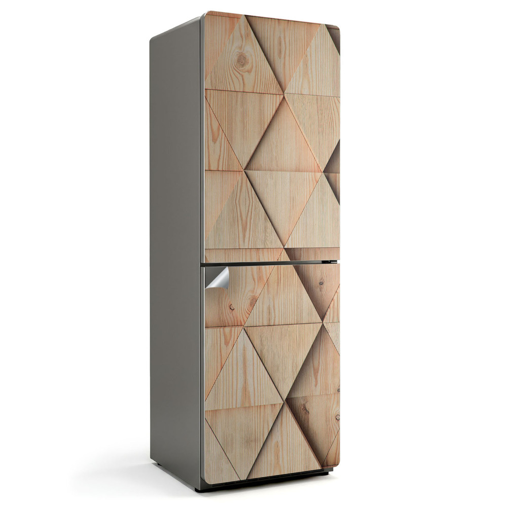 Hűtő dekor matrica Fa minták geometriája