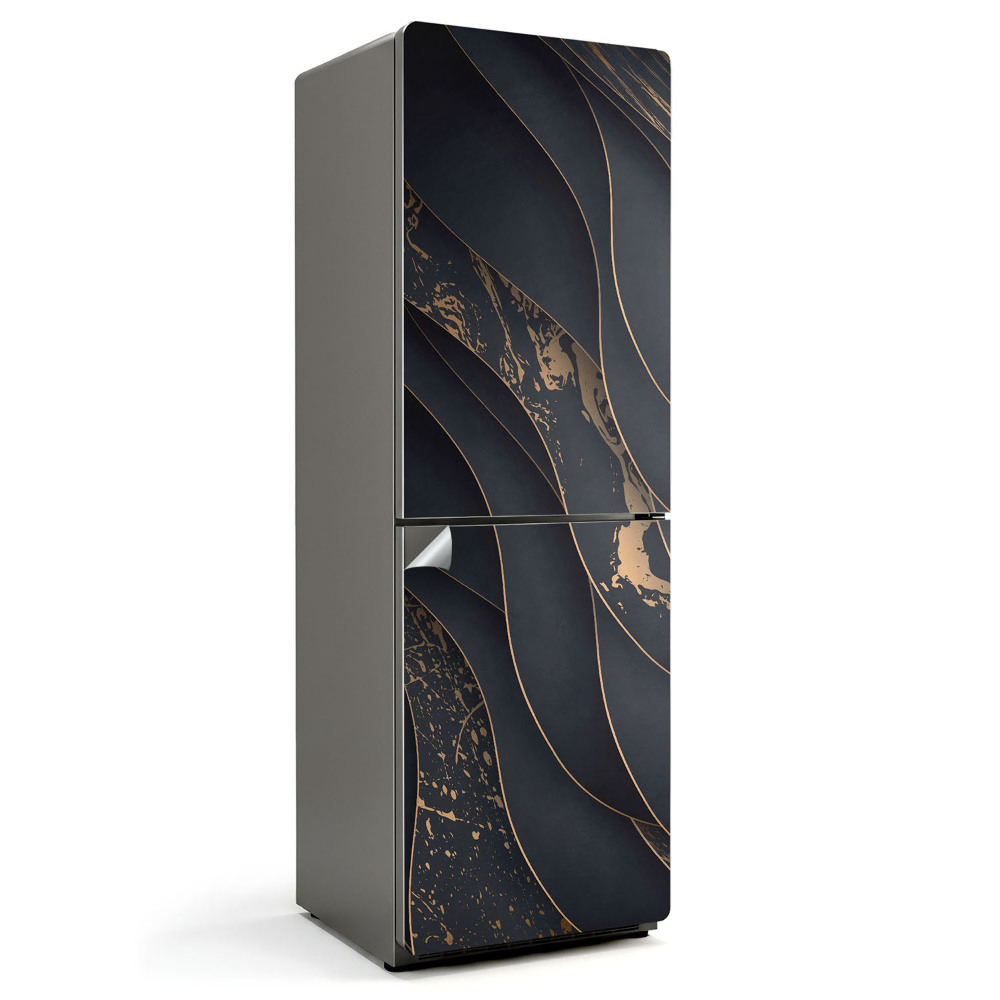 Hűtő dekor matrica Hullámok finom akcentussal