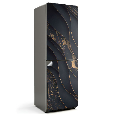 Hűtő dekor matrica Hullámok finom akcentussal