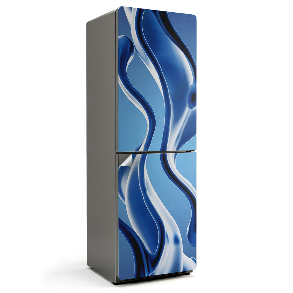 Hűtőszekrényre matrica Folyadékhullámok és formák