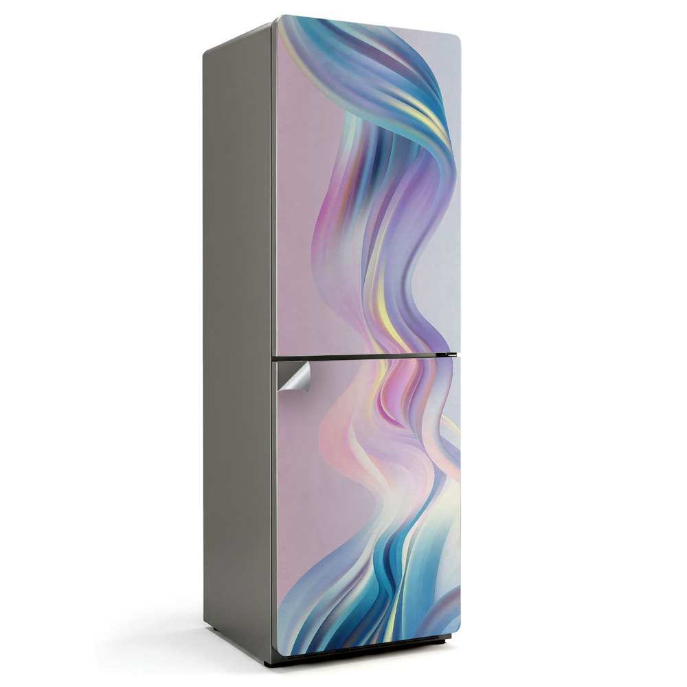 Hűtő dekor matrica Pasztell árnyalatú hullámok