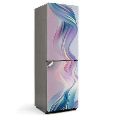 Hűtő dekor matrica Pasztell árnyalatú hullámok