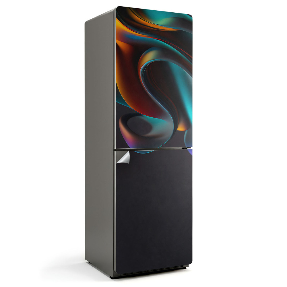 Hűtő matrica Absztrakt hullámok és formák