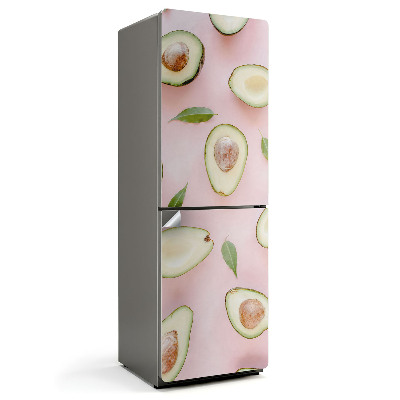 Hűtőszekrényre matrica Avokádó és levélminta