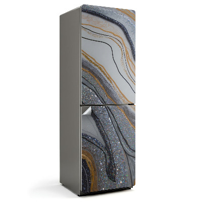 Hűtőszekrényre matrica Absztrakt hullámok és vonalak