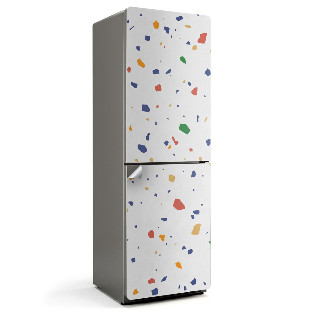 Hűtő matrica Absztrakt terrazzo minta