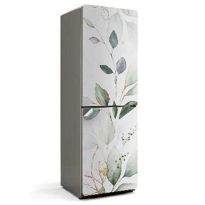 Hűtőszekrényre matrica Finom levelek és gallyak