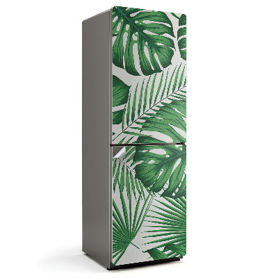 Hűtőszekrényre matrica Trópusi levélösszetétel