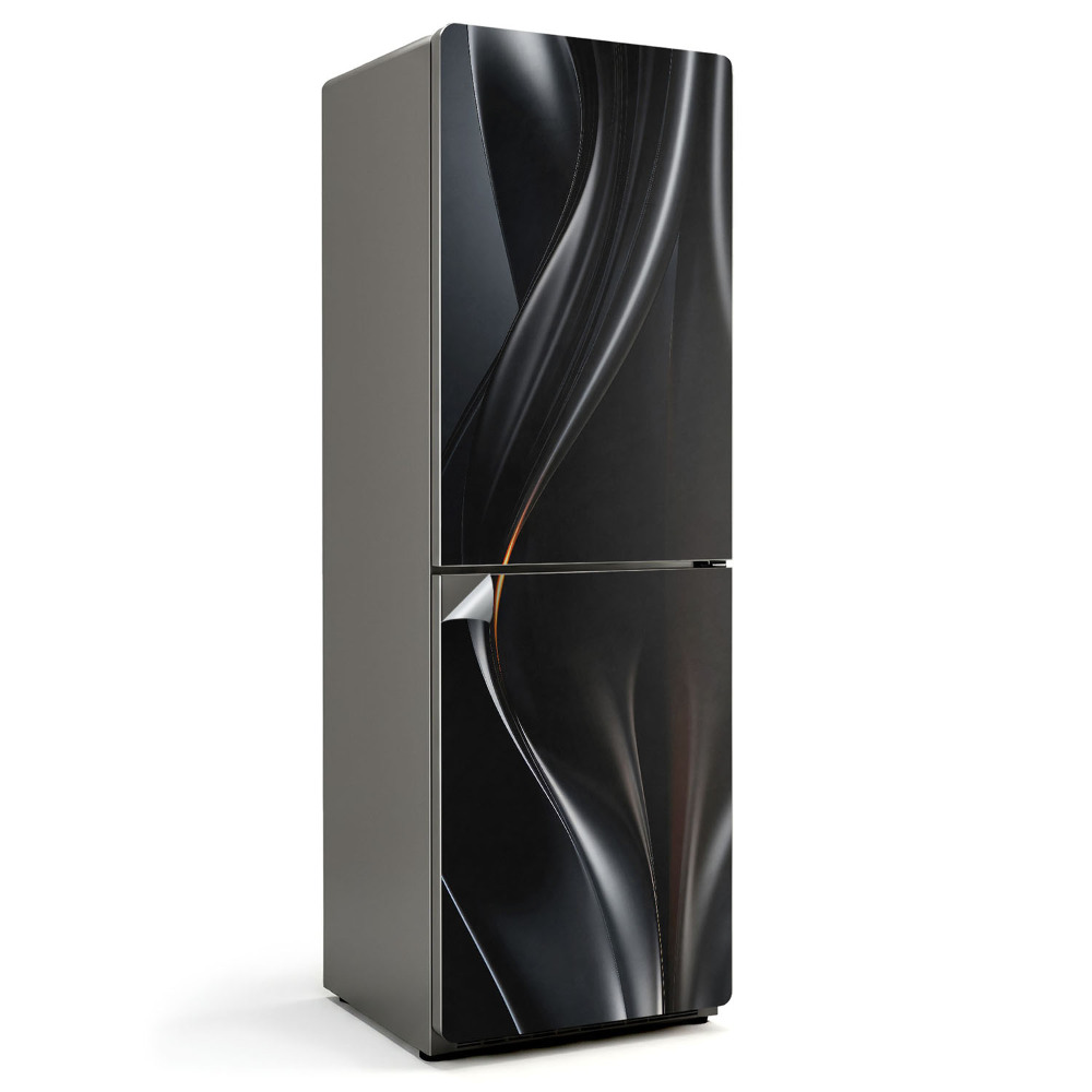 Hűtőszekrényre matrica Folyadékhullámok és görbék