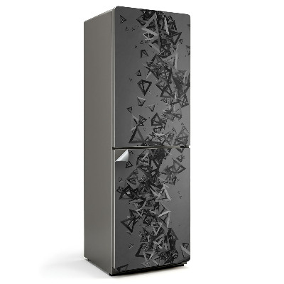 Dekor matrica hűtőre Absztrakt 3D háromszögek