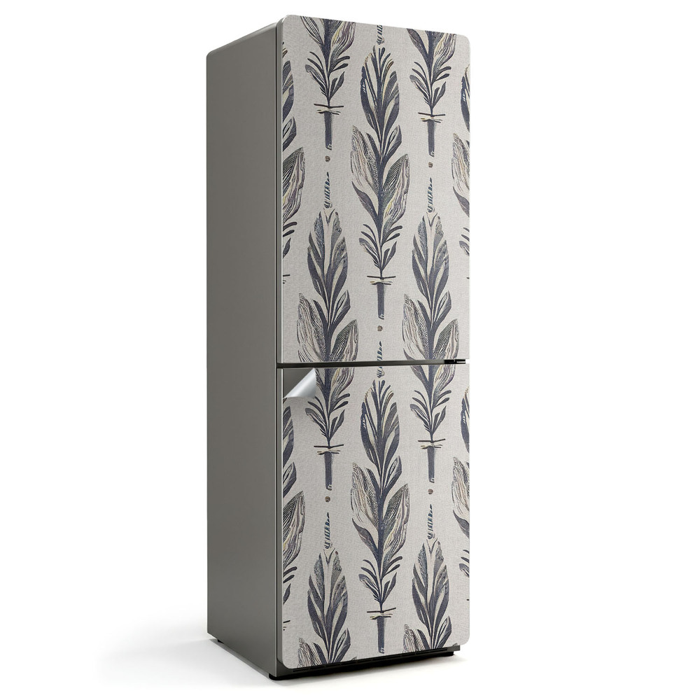 Hűtő matrica Függőleges toll illusztráció