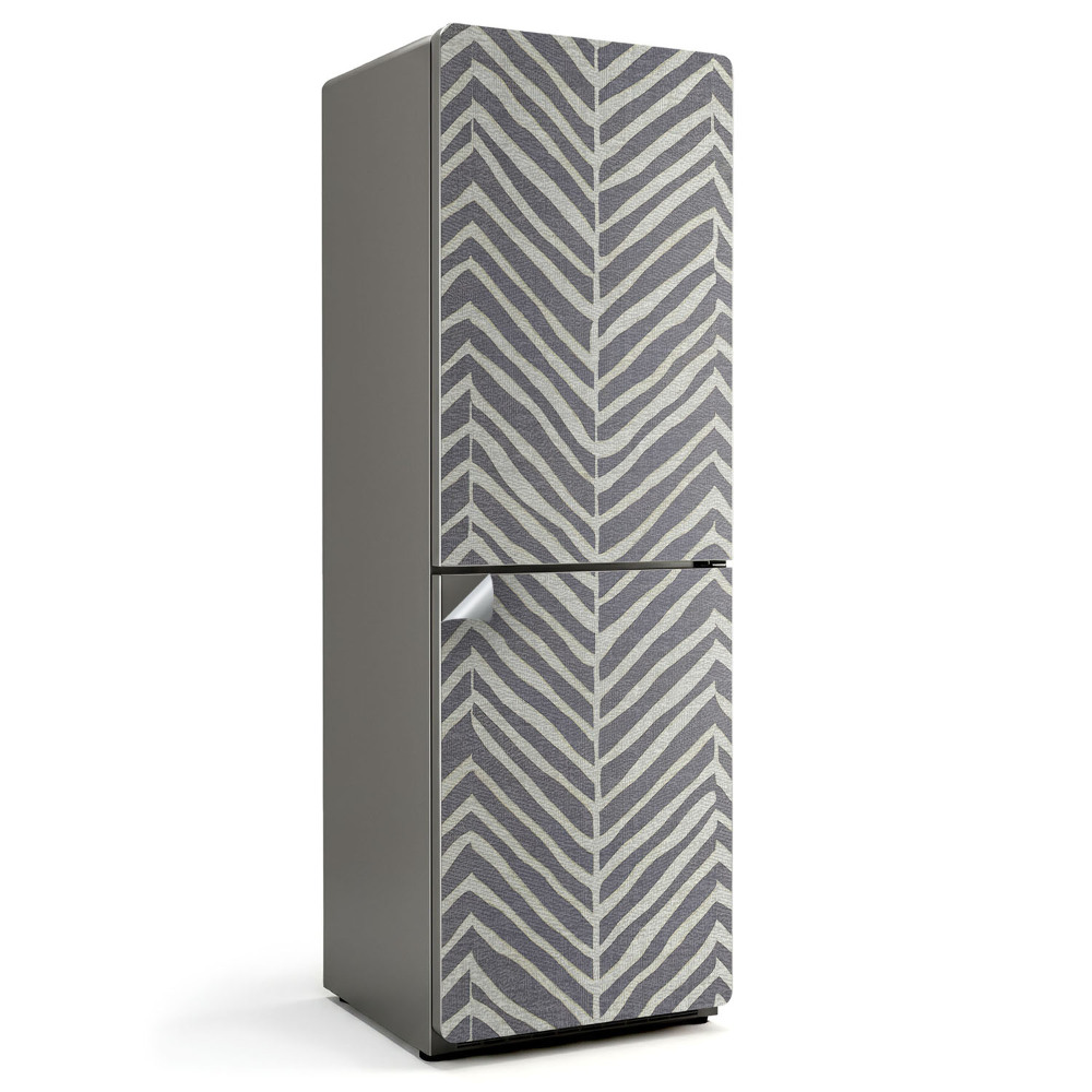 Hűtőszekrényre matrica Cikcakk és vonalminta