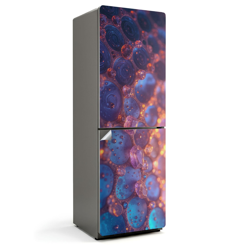 Dekor matrica hűtőre Absztrakt buborékok és formák