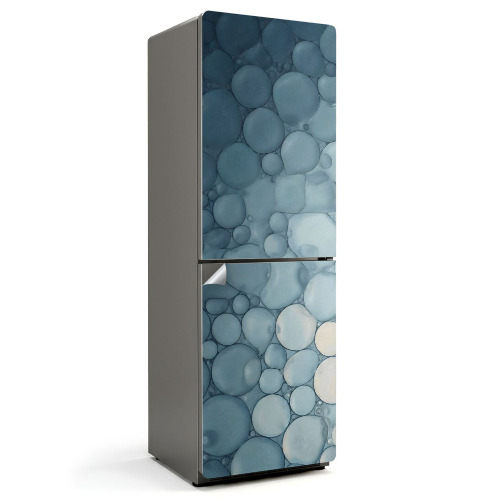 Hűtő matrica Absztrakt buborék elrendezés