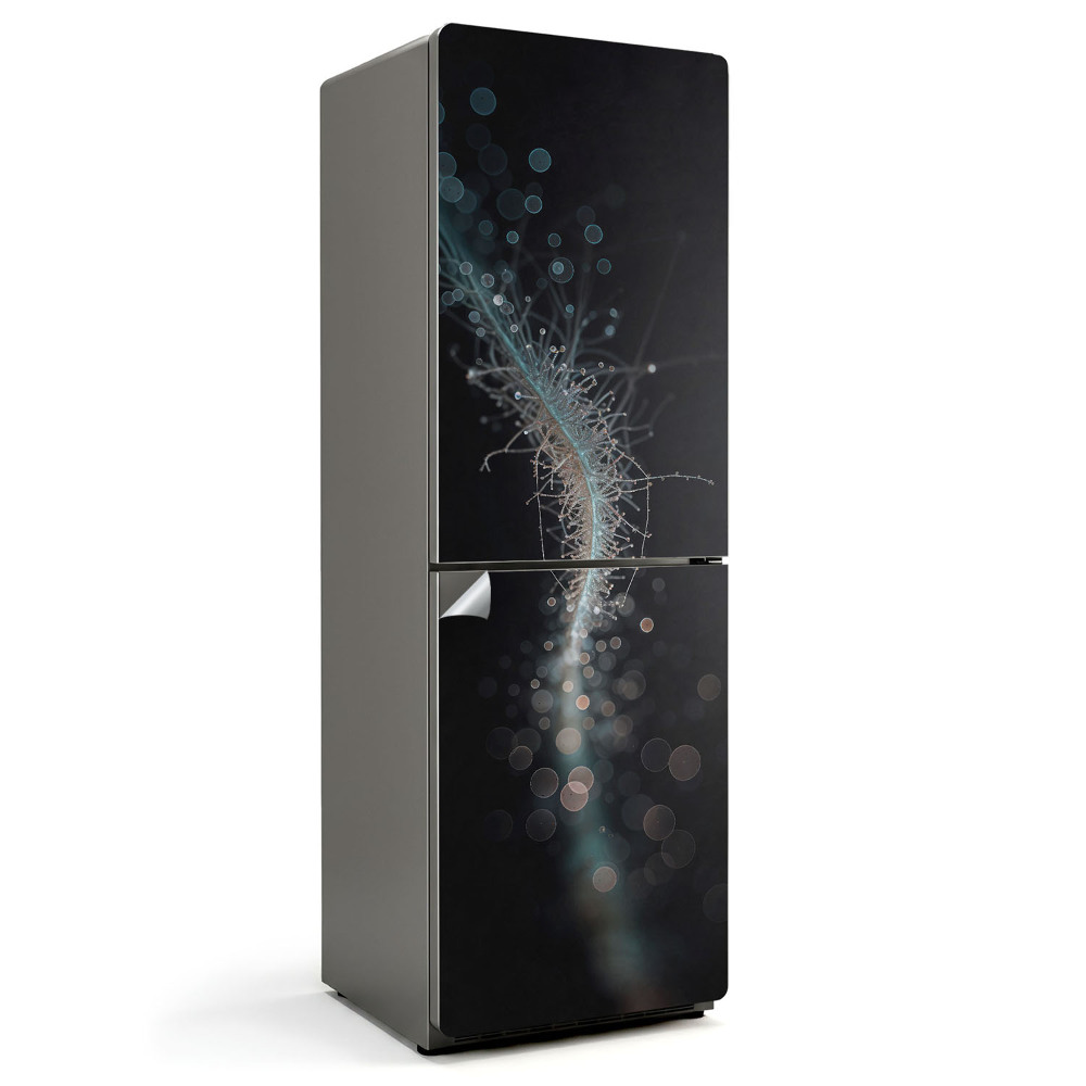 Hűtő matrica Absztrakt minta buborékokkal