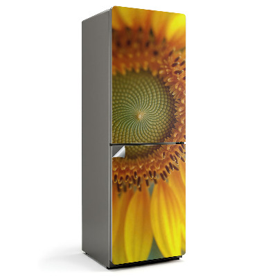 Hűtőszekrényre matrica Napraforgó minta részletesen