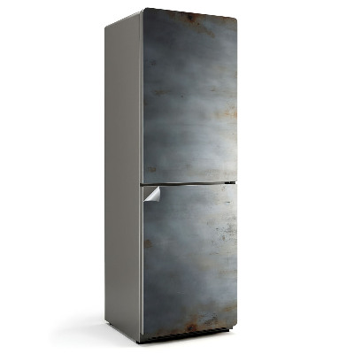 Hűtőszekrényre matrica Fémes textúra karcolásokkal