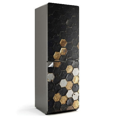 Hűtő dekor matrica Geometrikus hatszögletű minta