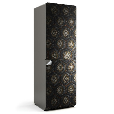 Hűtő matrica Hatszögletű minta részletekkel