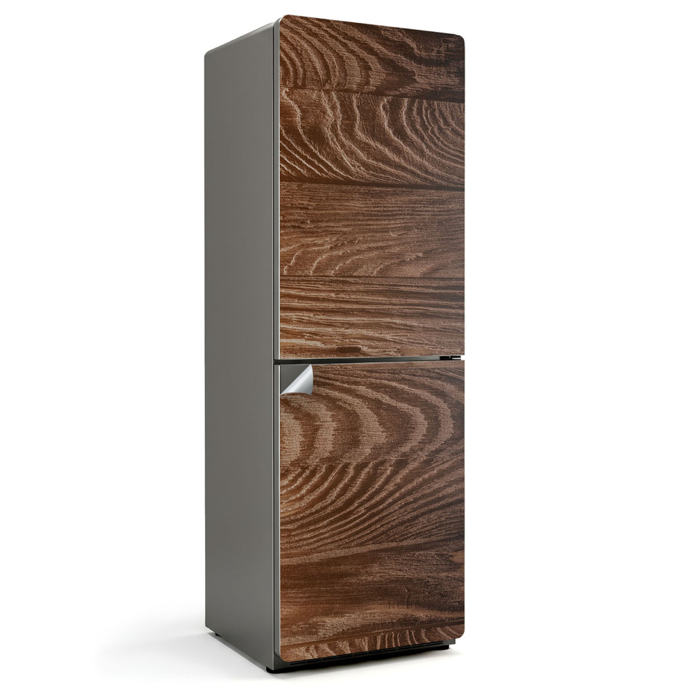 Hűtő dekor matrica Fa textúra hullámokkal