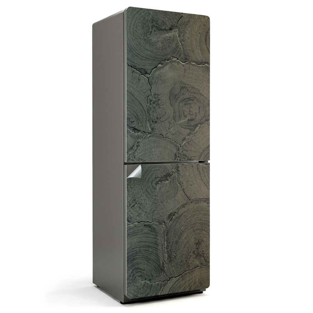 Hűtő matrica Fa minta csomókkal